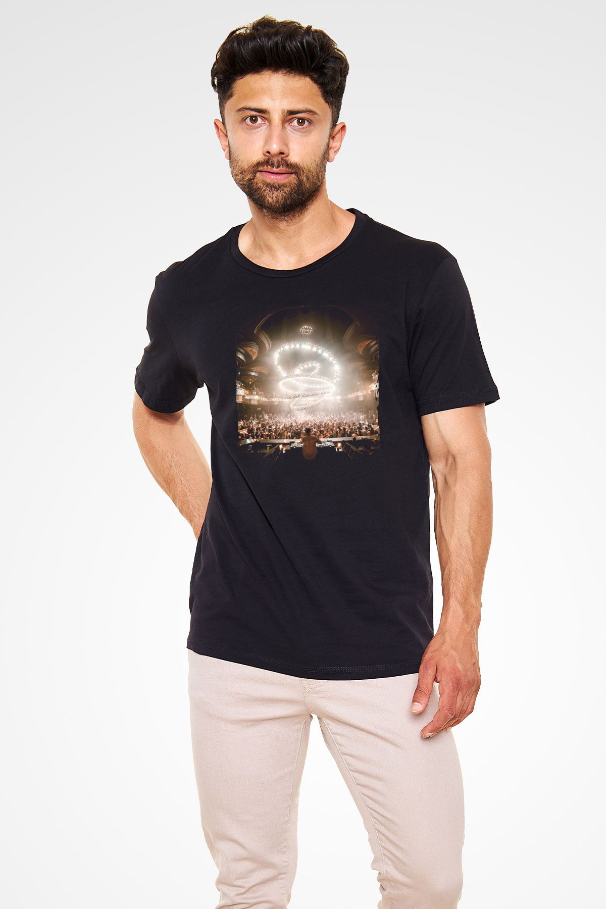 Kaskade Siyah Unisex Tişört T-Shirt - TişörtFabrikası