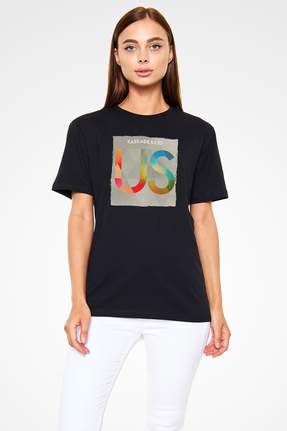 Kaskade Siyah Unisex Tişört T-Shirt - TişörtFabrikası