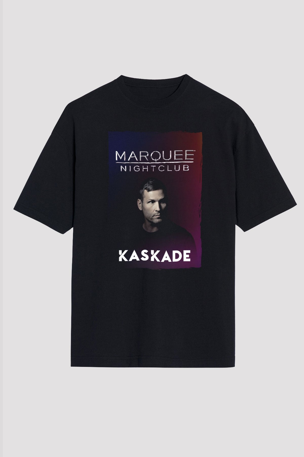 Kaskade Siyah Oversize Tişört Oversize T-shirt - TişörtFabrikası