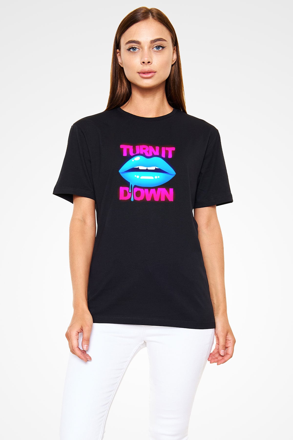 Kaskade Siyah Unisex Tişört T-Shirt - TişörtFabrikası