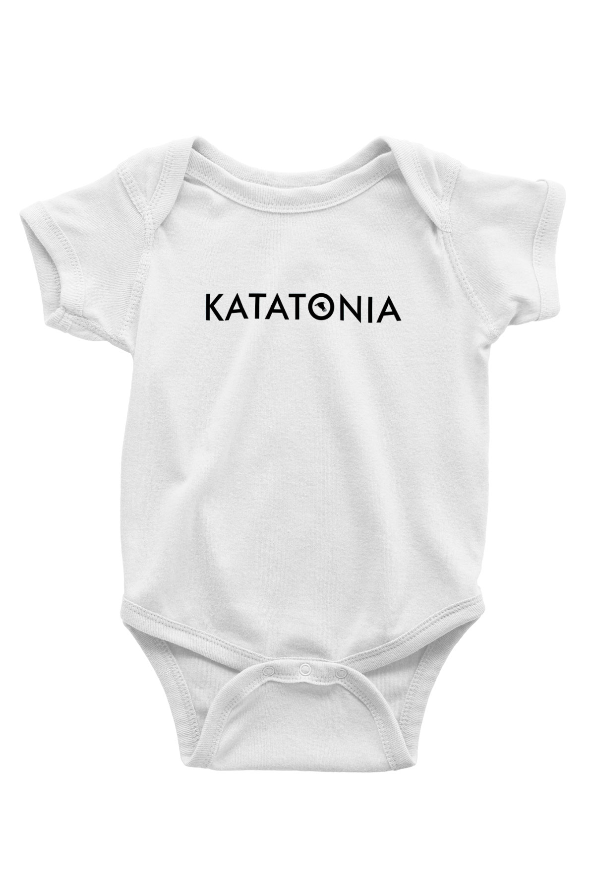 Katatonia Baskılı Beyaz Unisex Bebek Body - Zıbın