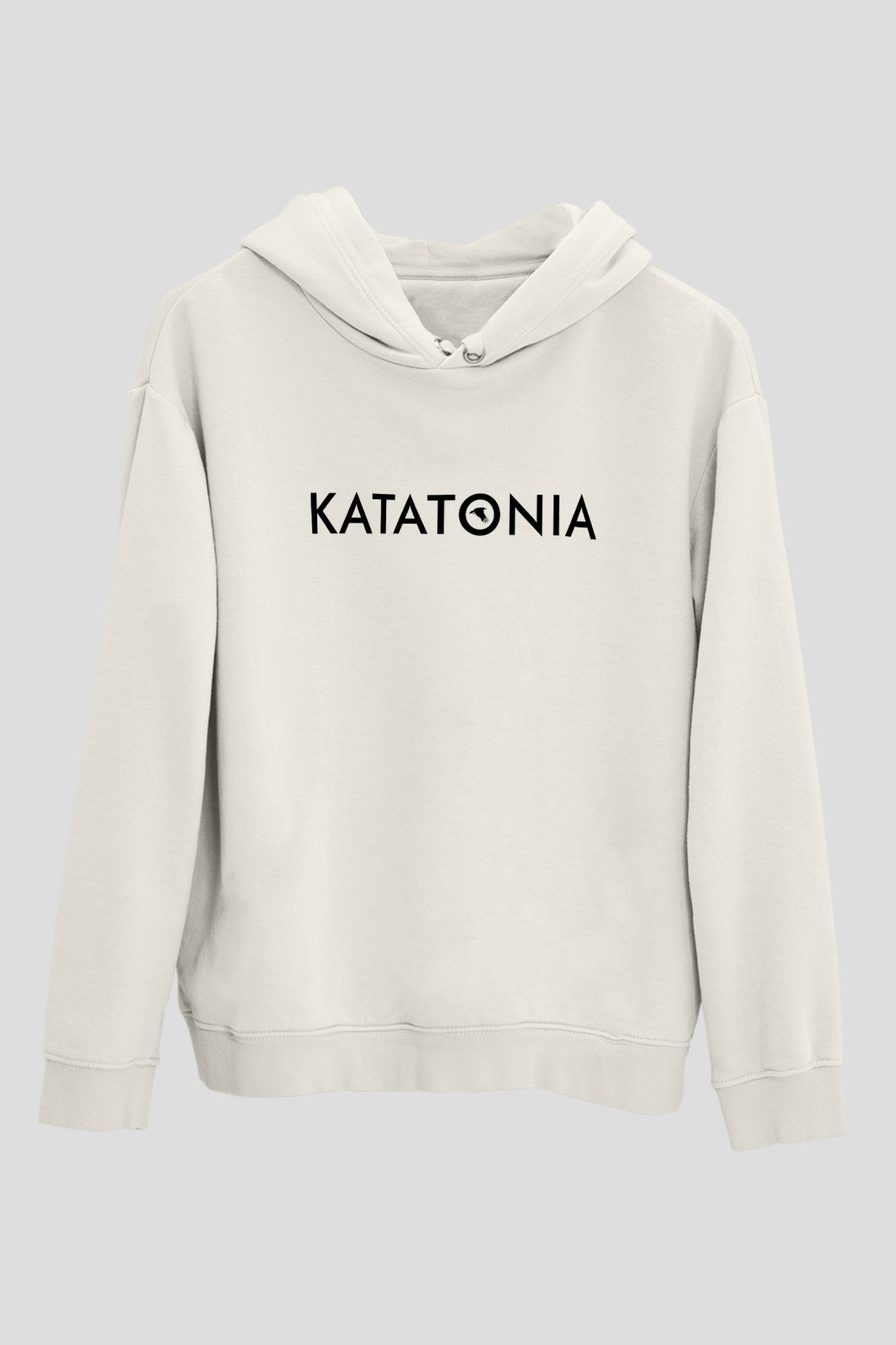 Katatonia Beyaz Unisex Kapşonlu Sweatshirt