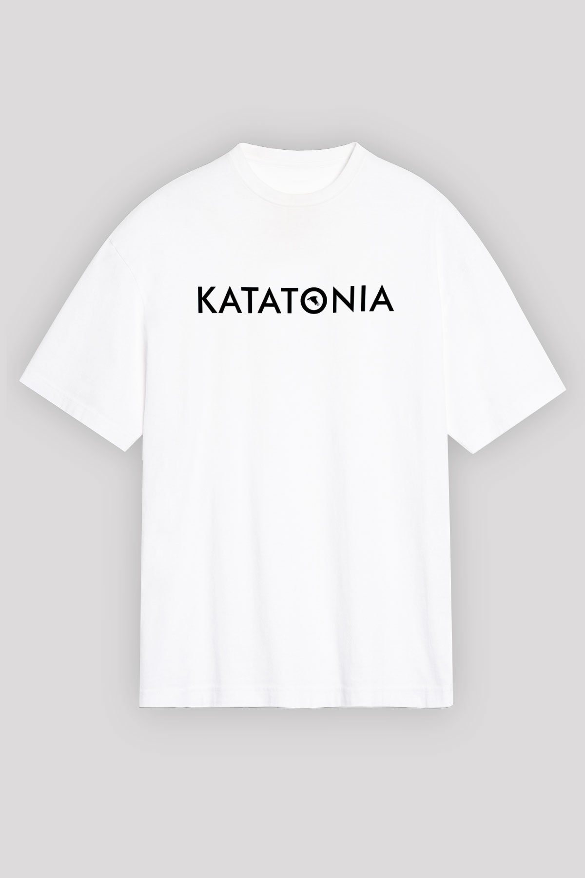 Katatonia Beyaz Unisex Oversize Tişört T-Shirt