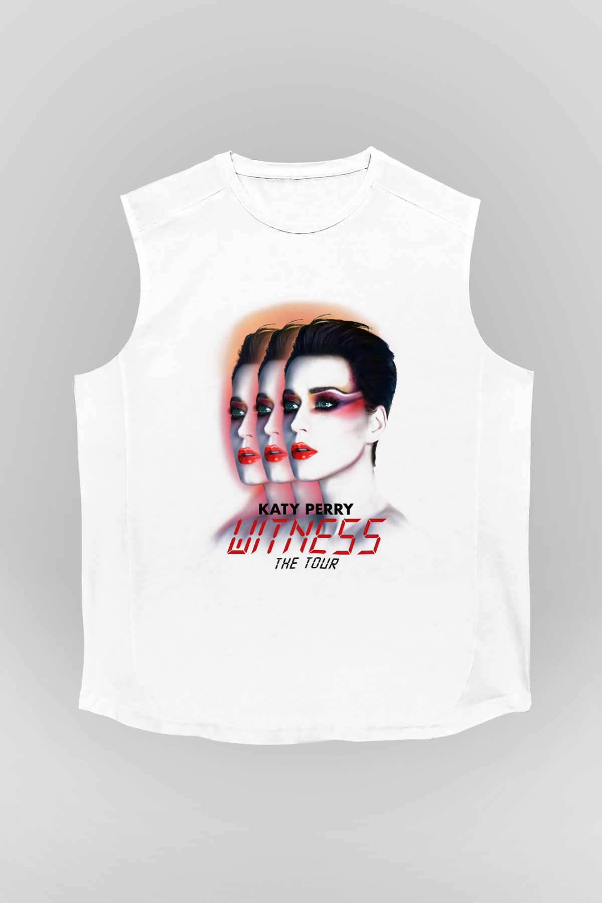 Katy Perry Beyaz Unisex Kolsuz Tişört