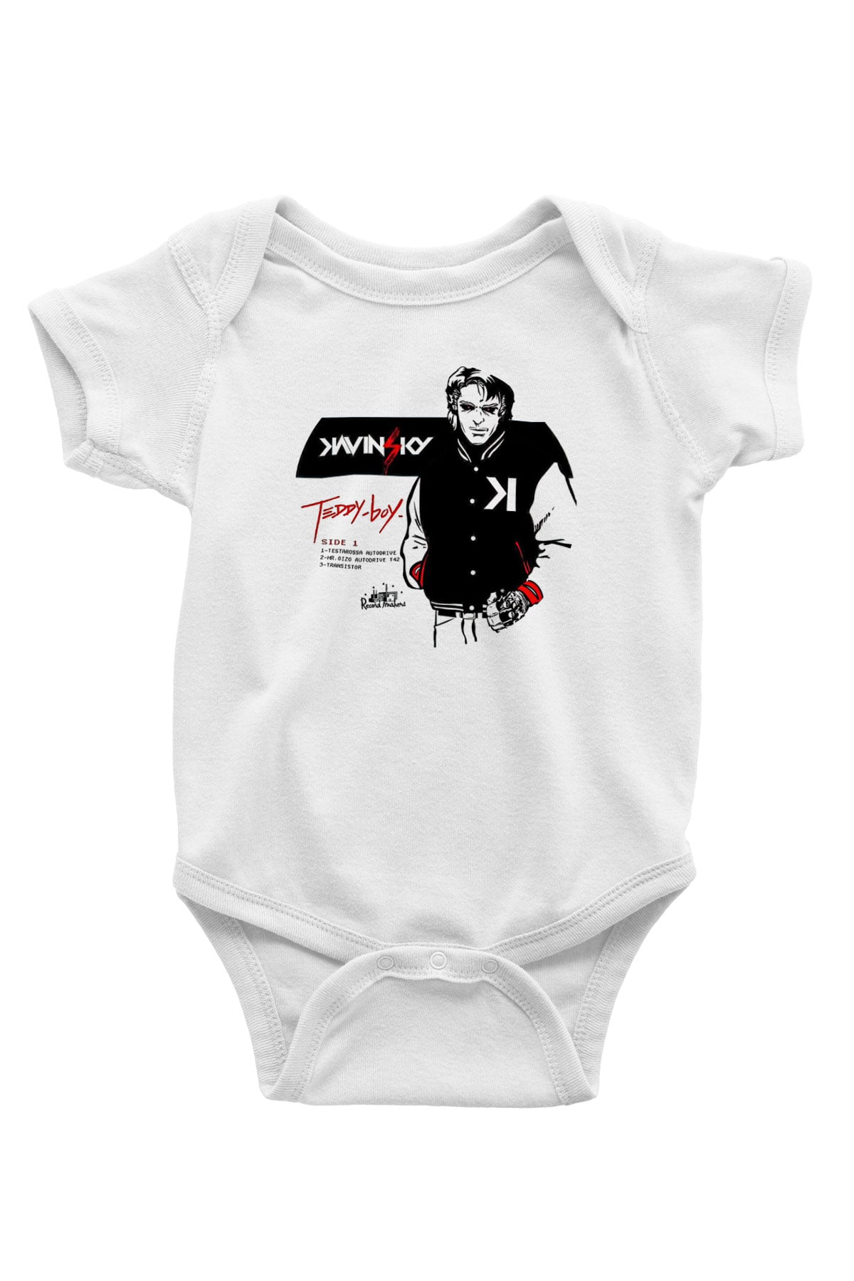 Kavinsky Baskılı Beyaz Unisex Bebek Body - Zıbın