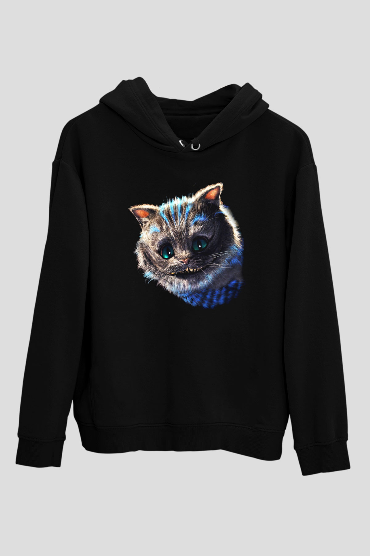 Kedi Siyah Unisex Hoodie