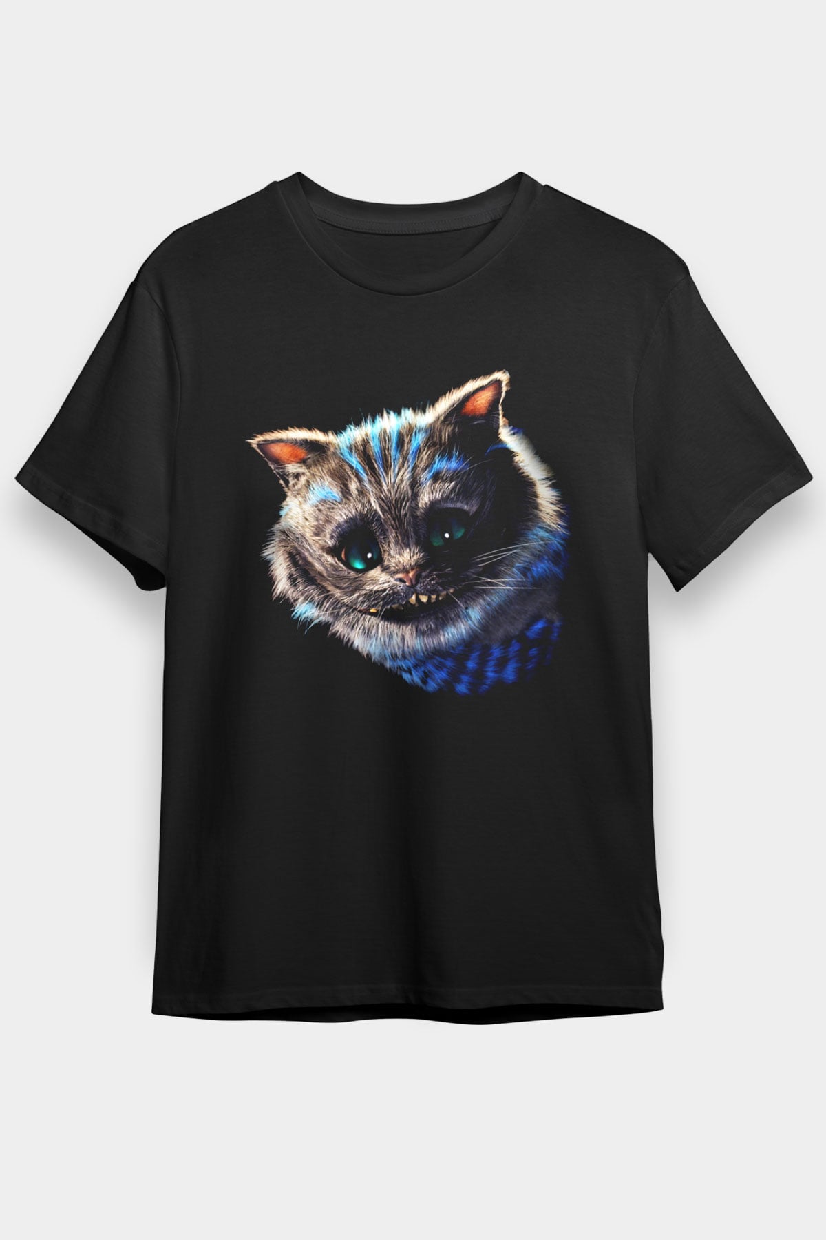 Kedi Siyah Unisex Tişört T-Shirt - TişörtFabrikası