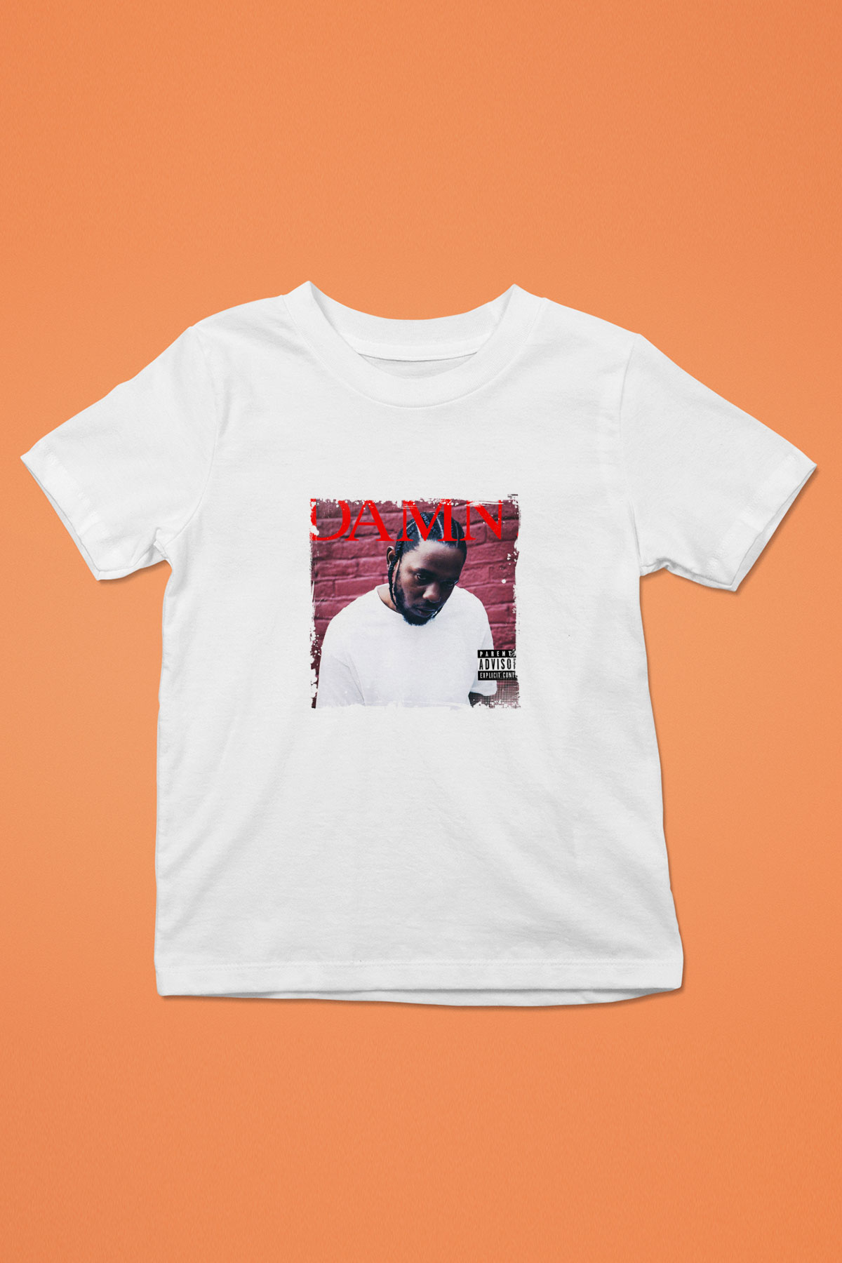 Kendrick Lamar Baskılı Unisex Beyaz Çocuk Tişört