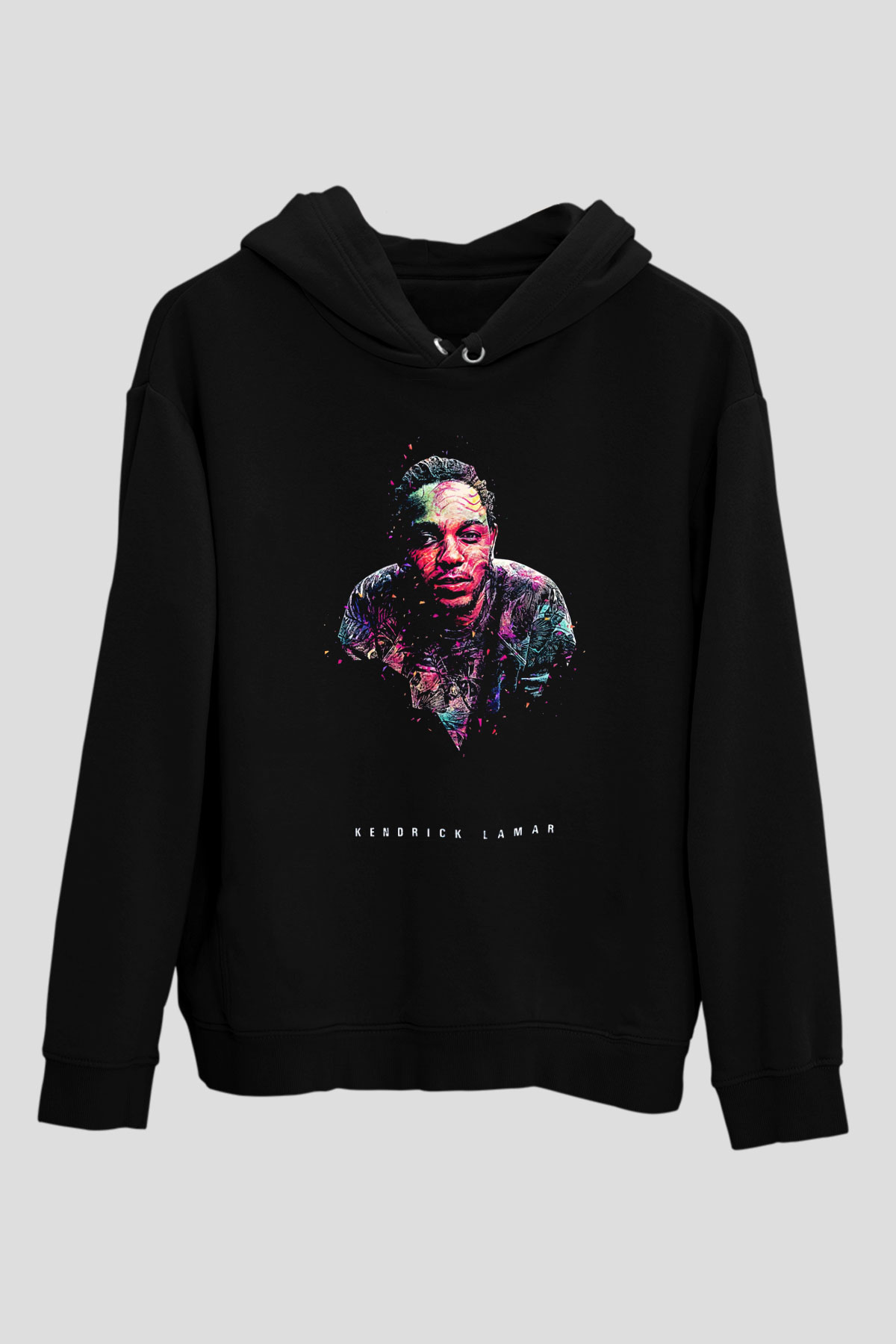 Kendrick Lamar Siyah Unisex Kapüşonlu Sweatshirt