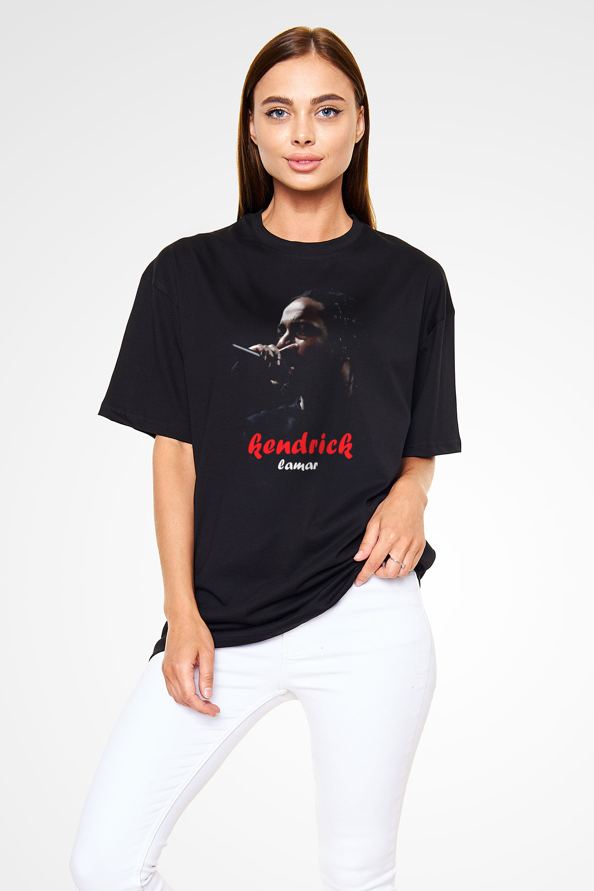 Kendrick Lamar Siyah Oversize Tişört Oversize T-shirt - TişörtFabrikası
