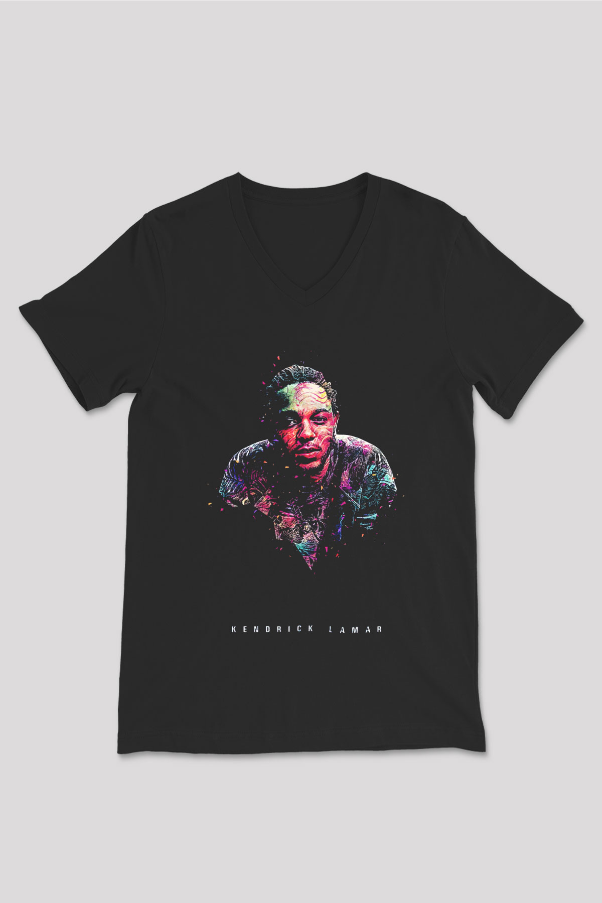 Kendrick Lamar Siyah Unisex V Yaka Tişört