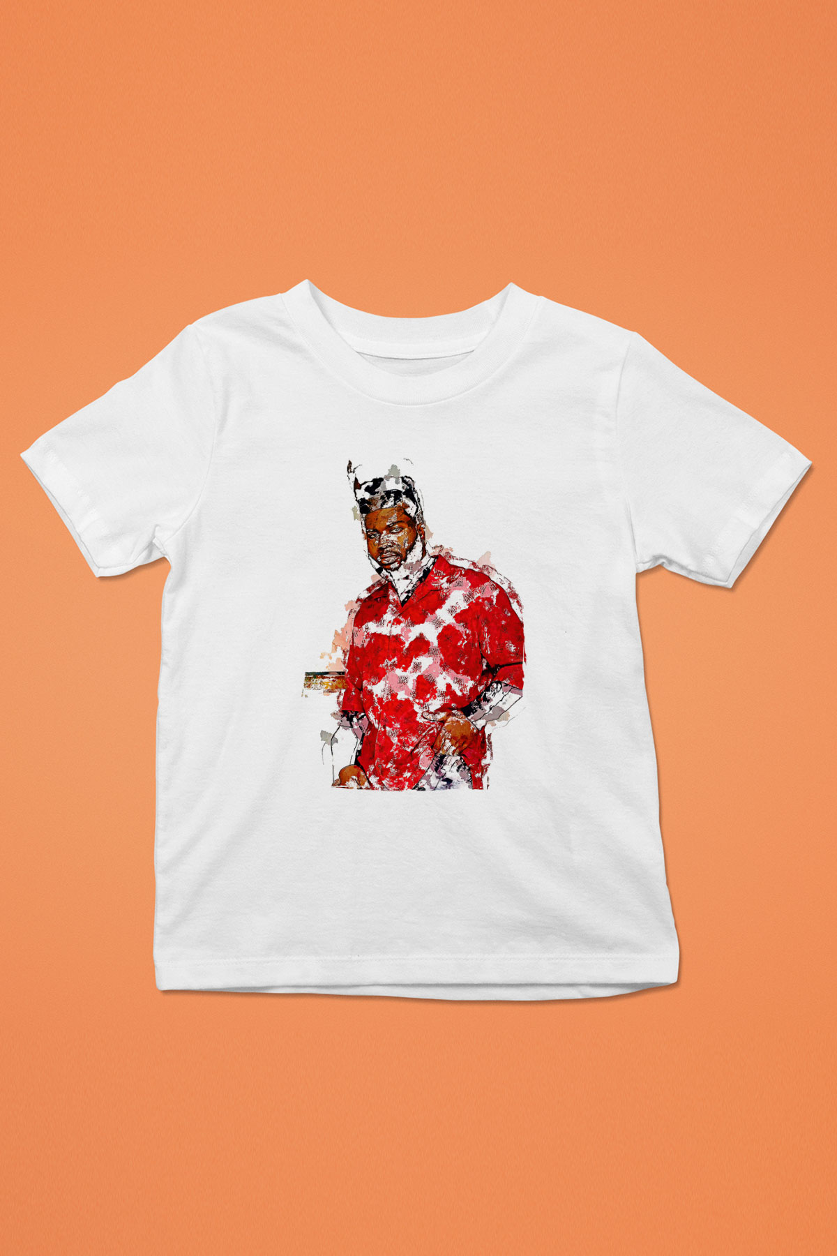 Khalid Baskılı Beyaz Unisex Beyaz Çocuk Tişört - Tshirt