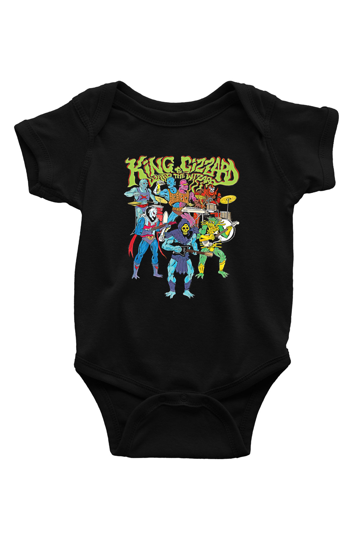 Khruanybin Baskılı Unisex Siyah Bebek Body - Zıbın