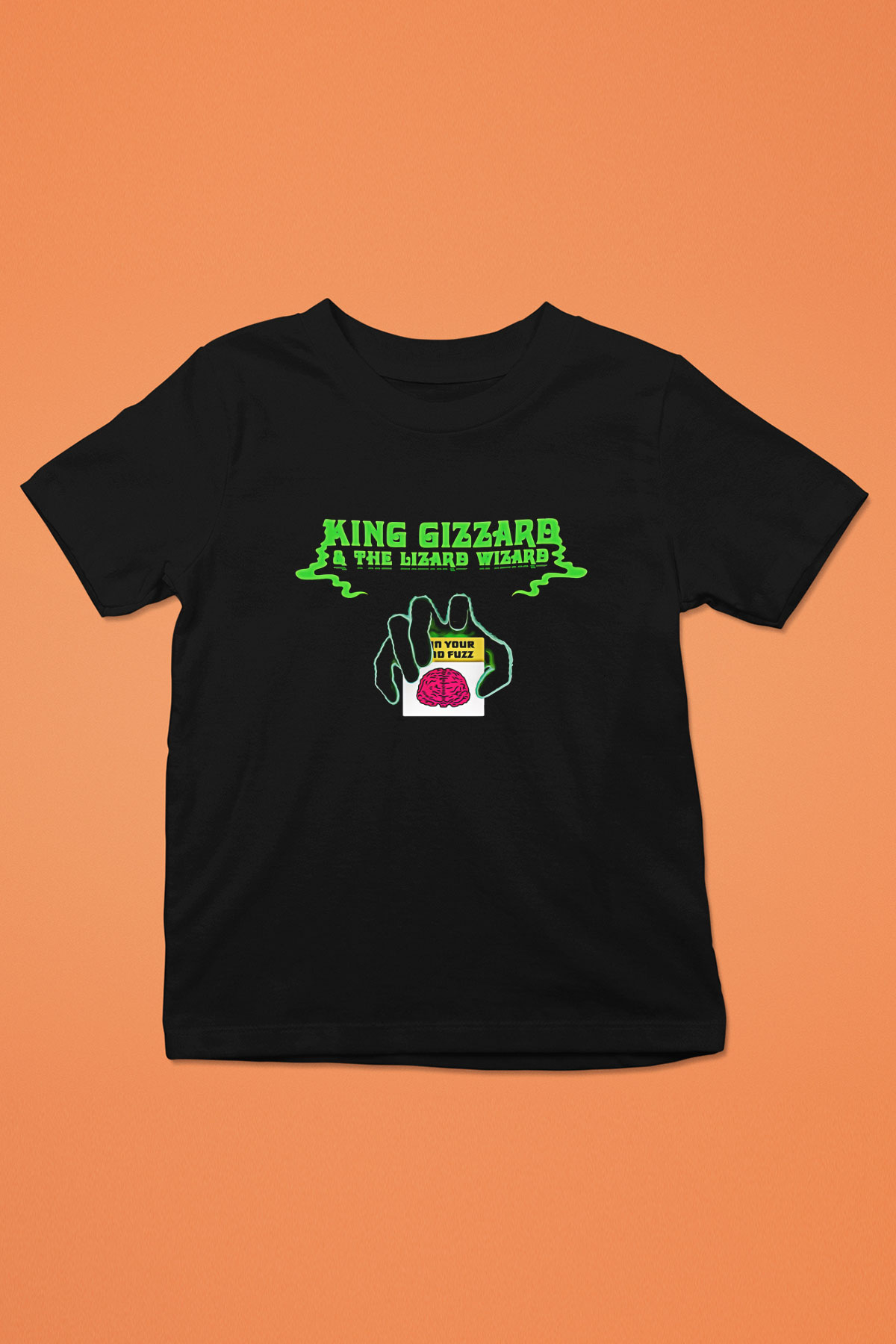 Khruanybin Baskılı Unisex Siyah Çocuk Tişört - Tshirt