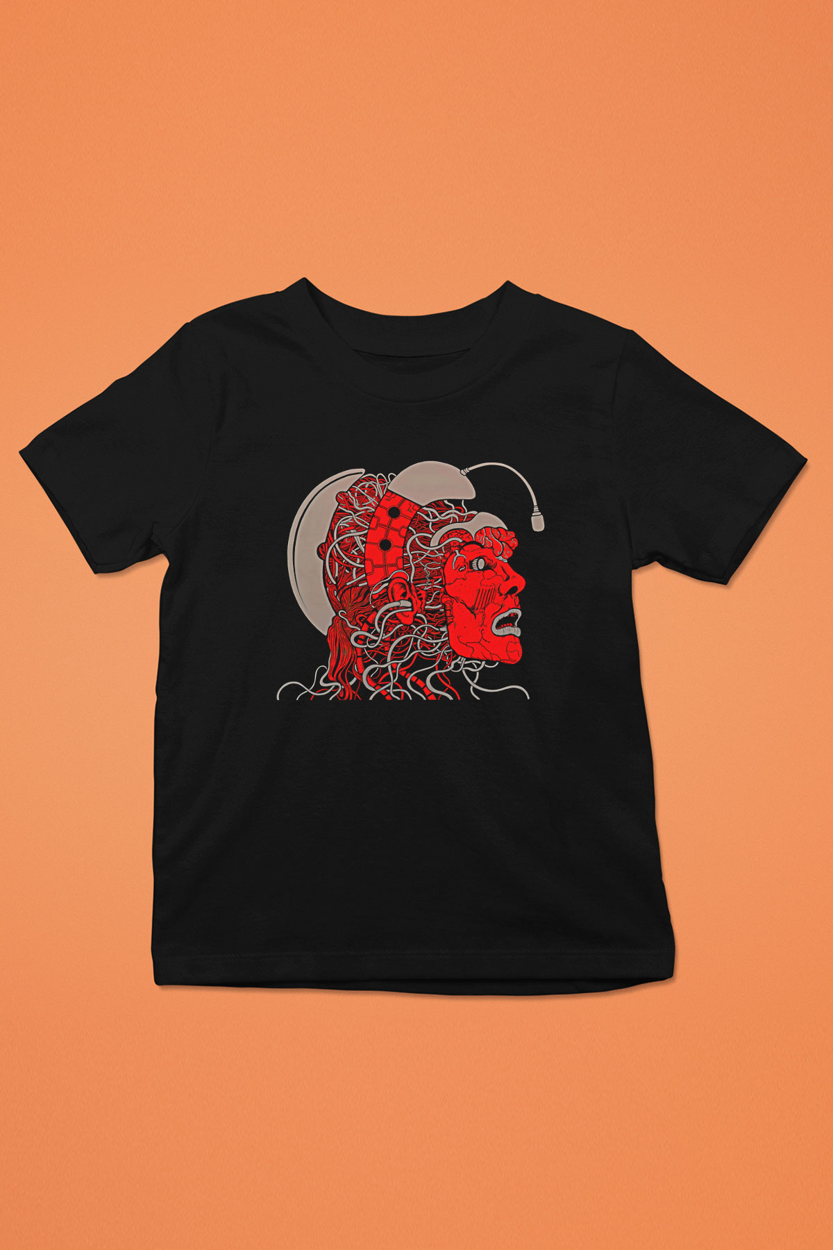 Khruanybin Baskılı Unisex Siyah Çocuk Tişört - Tshirt