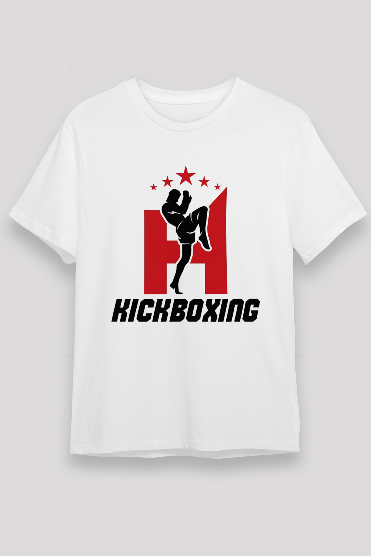 Kick boks Beyaz Unisex Tişört T-Shirt - TişörtFabrikası