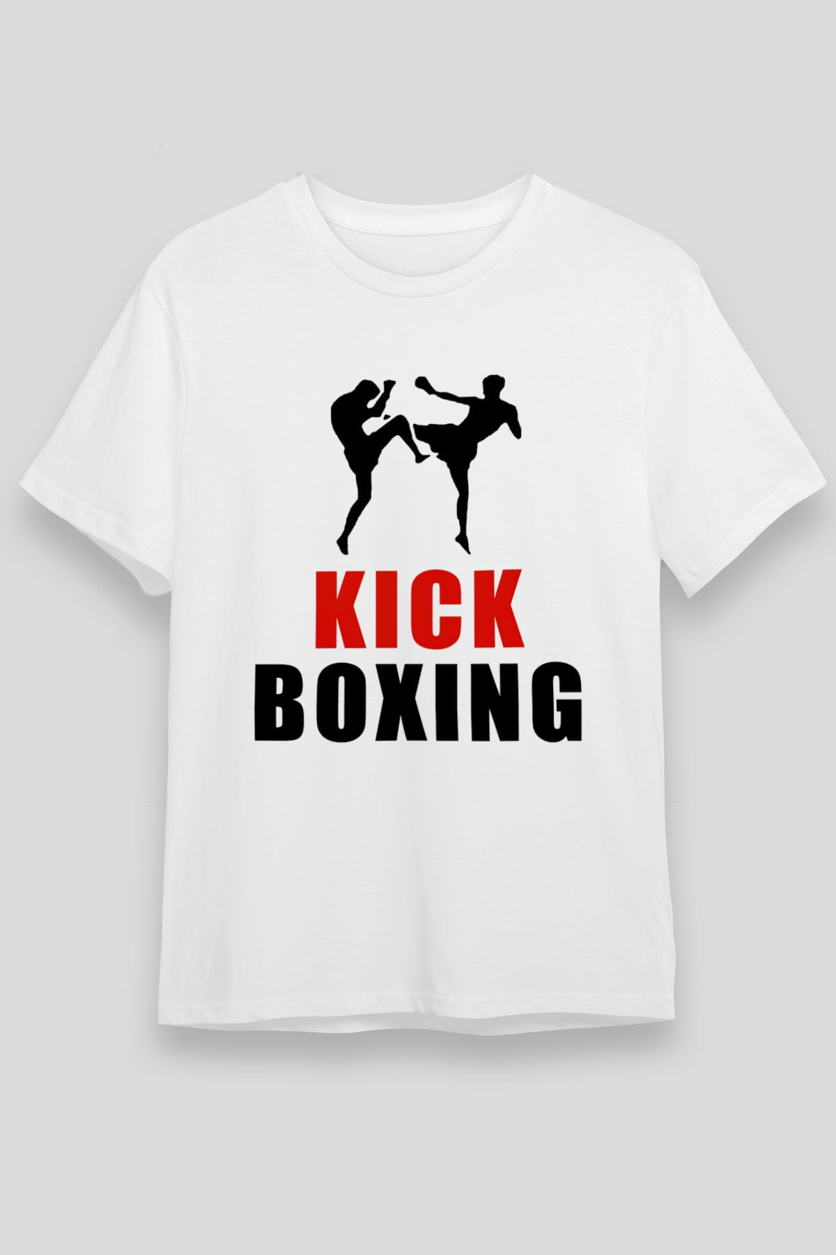Kick boks Beyaz Unisex Tişört T-Shirt - TişörtFabrikası