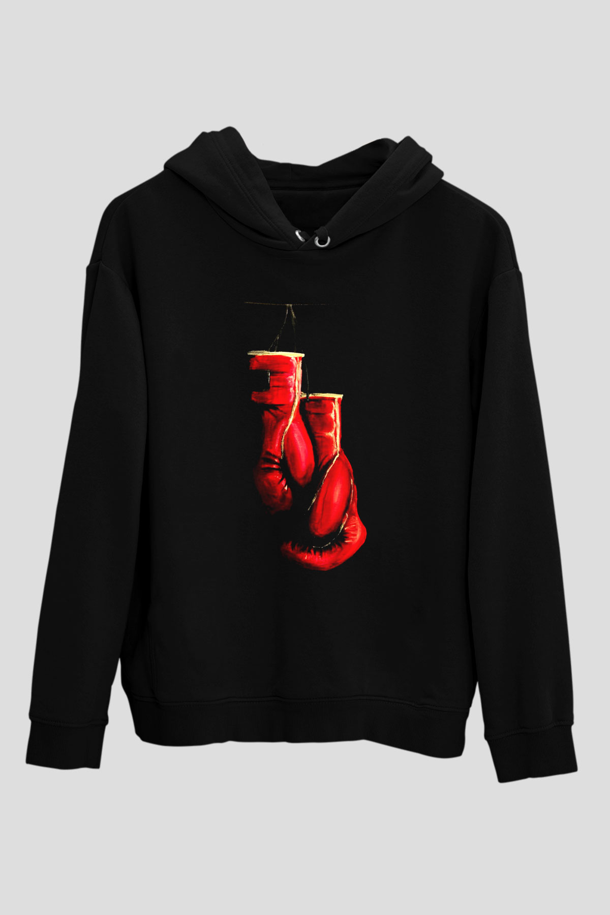Kick boks Siyah Unisex Hoodie