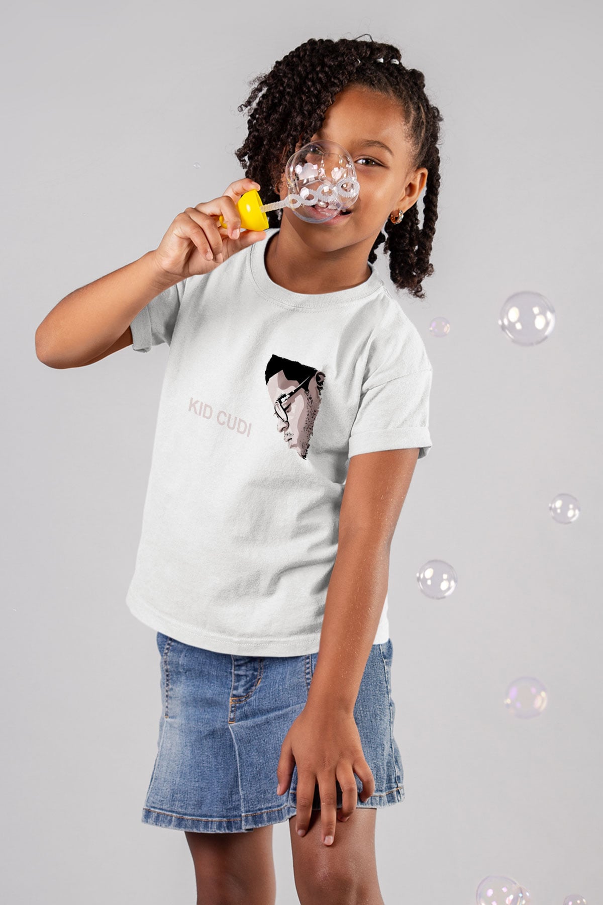Kid Cudi Beyaz Unisex Çocuk Tişört