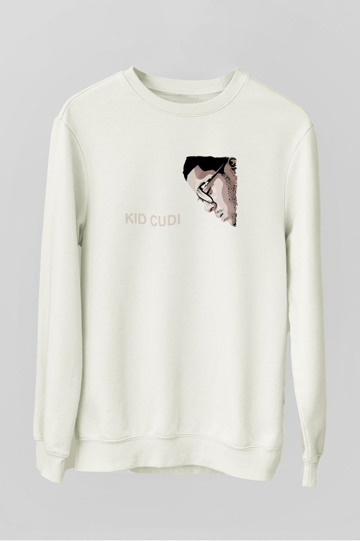 Kid Cudi Beyaz Unisex Sweatshirt