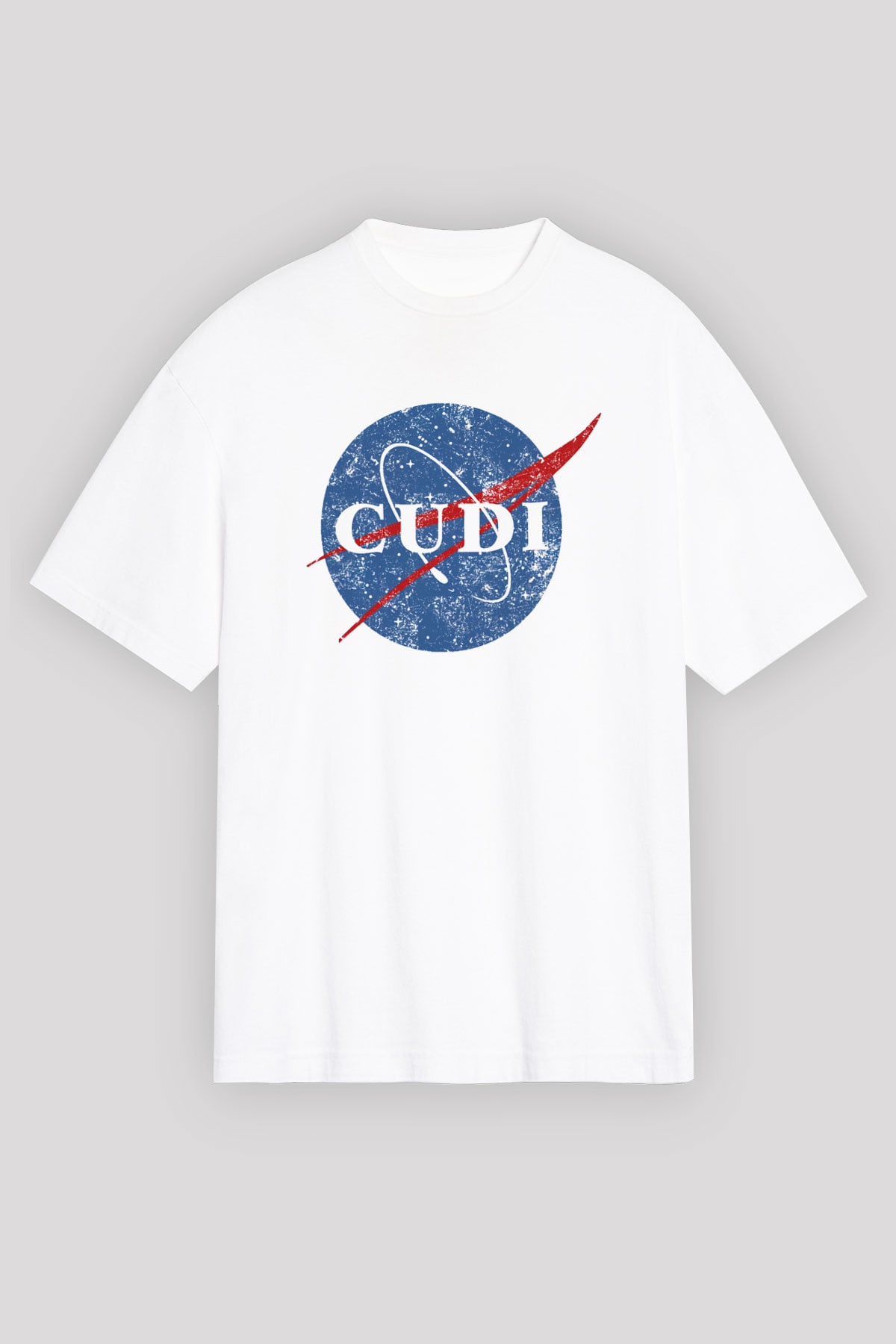 Kid Cudi Beyaz Oversize Tişört Oversize T-shirt - TişörtFabrikası
