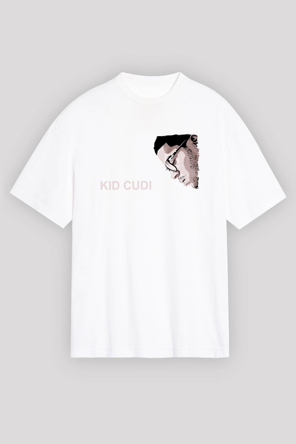 Kid Cudi Beyaz Unisex Tişört T-Shirt - TişörtFabrikası