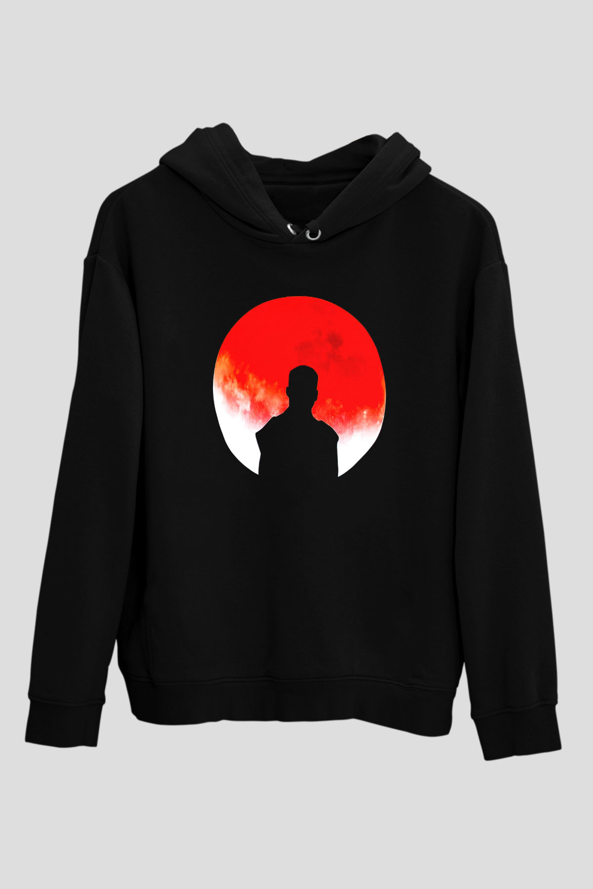 Kid Cudi Siyah Unisex Kapüşonlu Sweatshirt