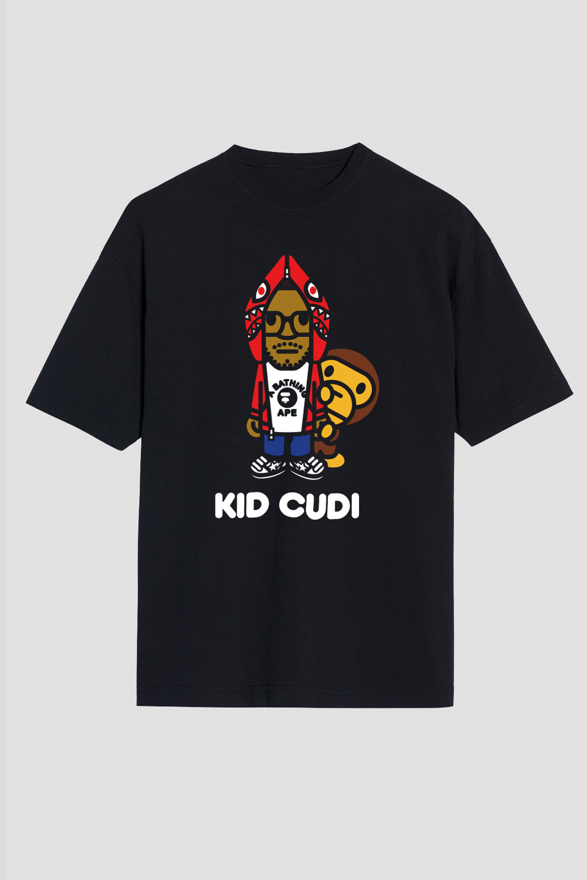 Kid Cudi Siyah Unisex Oversize Tişört T-Shirt