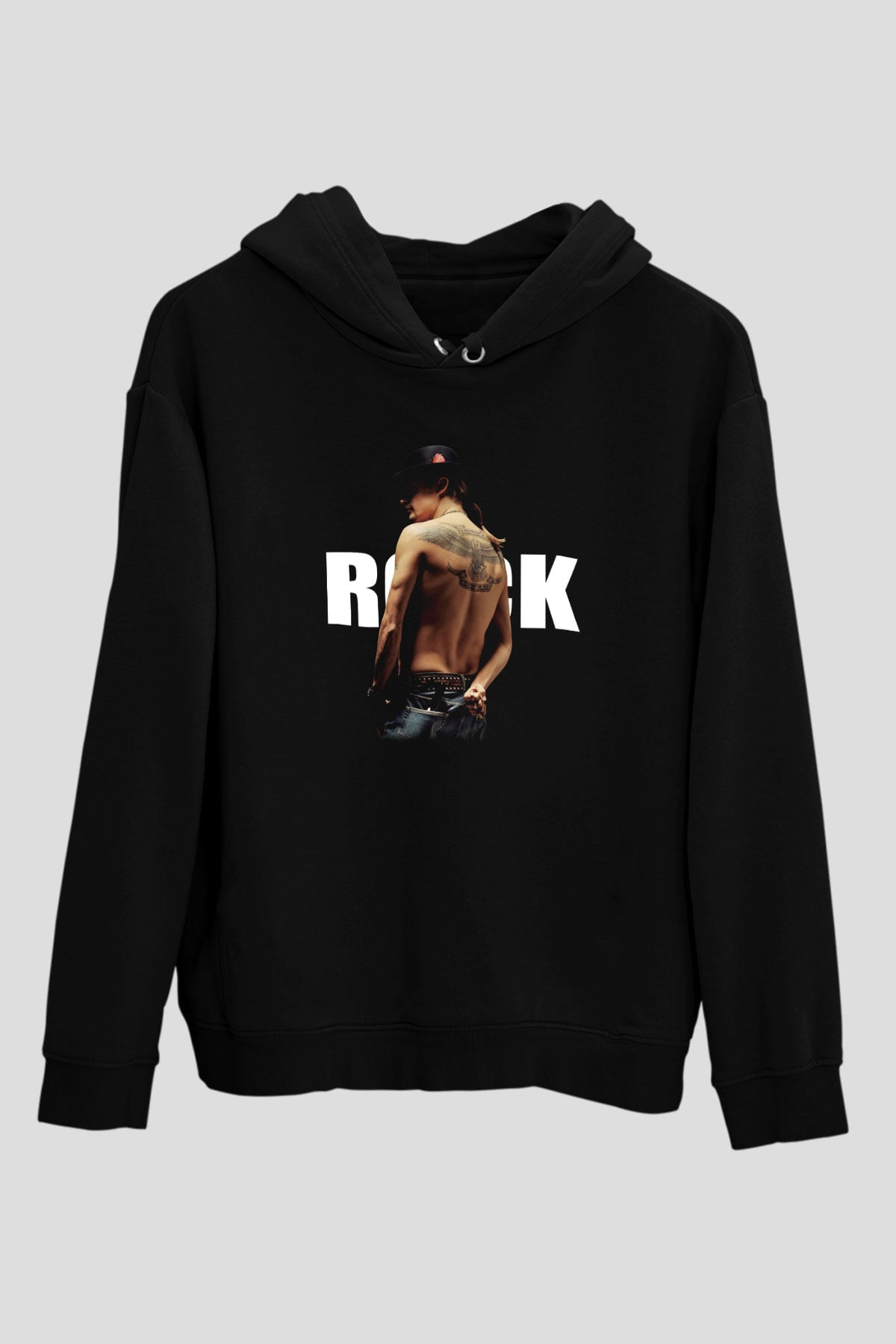 Kid Rock Siyah Unisex Kapüşonlu Sweatshirt