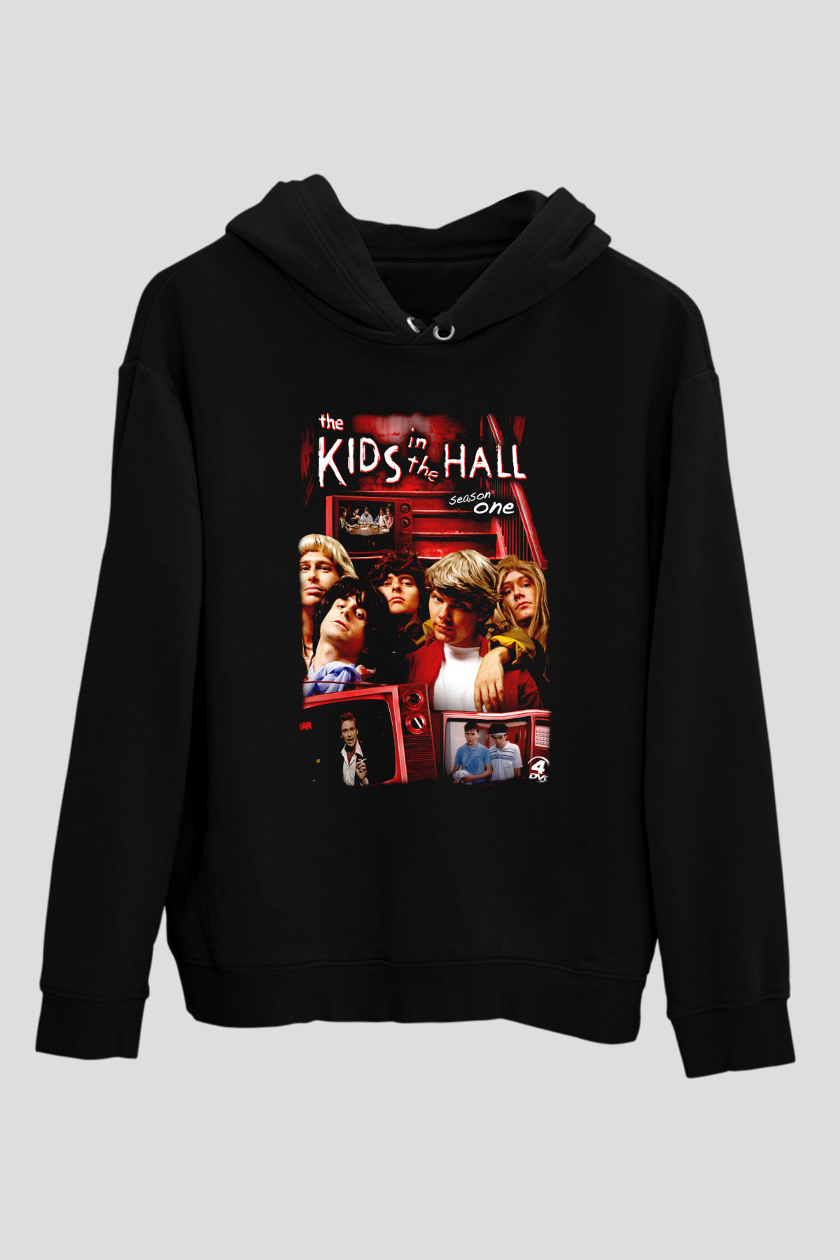 Kids in the Hall Siyah Unisex Hoodie
