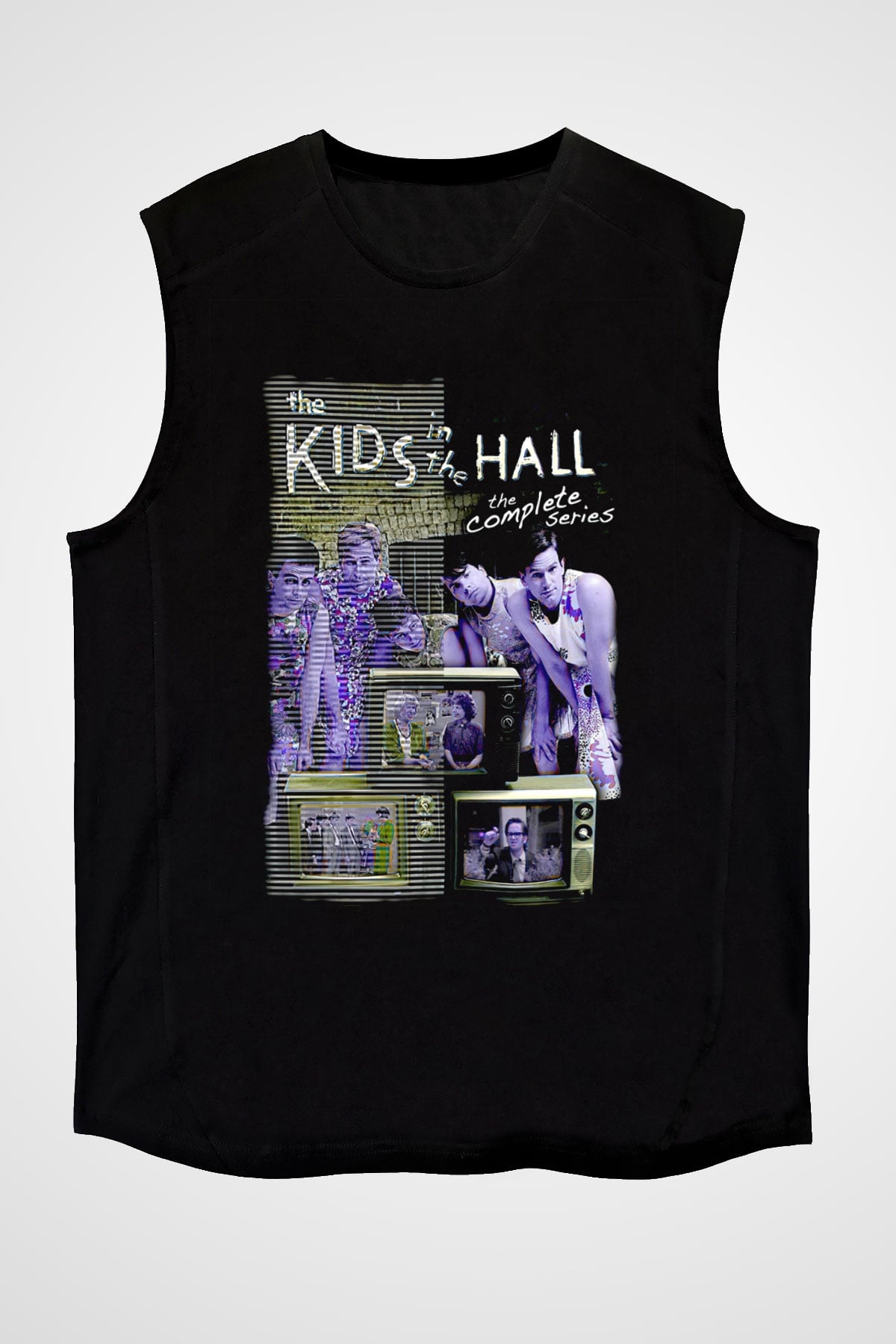 Kids in the Hall Siyah Unisex Kolsuz Tişört