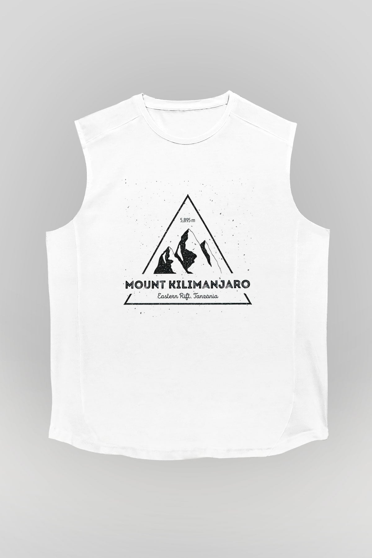 Kilimanjaro Beyaz Unisex Kolsuz Tişört