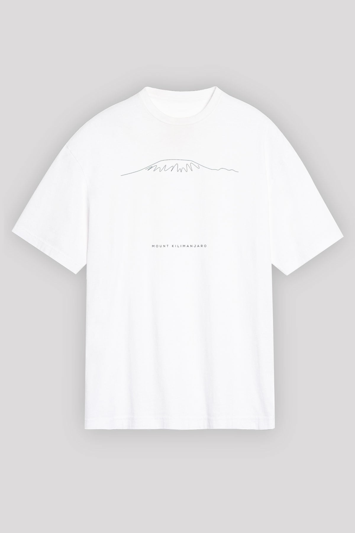 Kilimanjaro Beyaz Oversize Tişört Oversize T-shirt - TişörtFabrikası