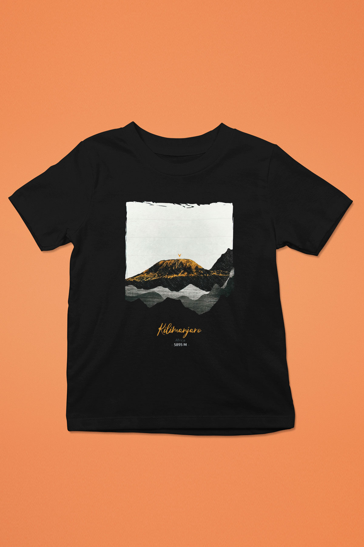 Kilimanjaro Siyah Unisex Çocuk Tişört