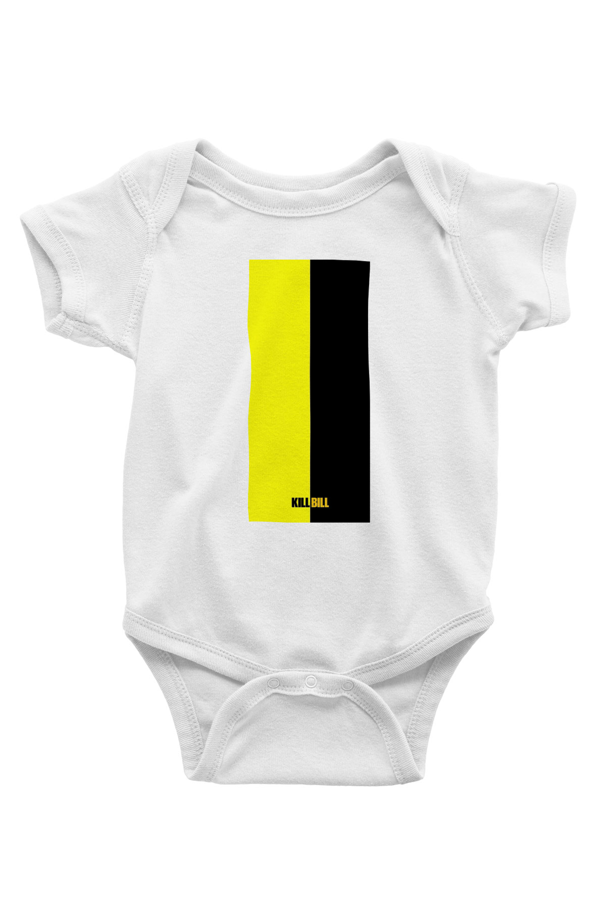 Kill Bill Baskılı Beyaz Unisex Bebek Body - Zıbın