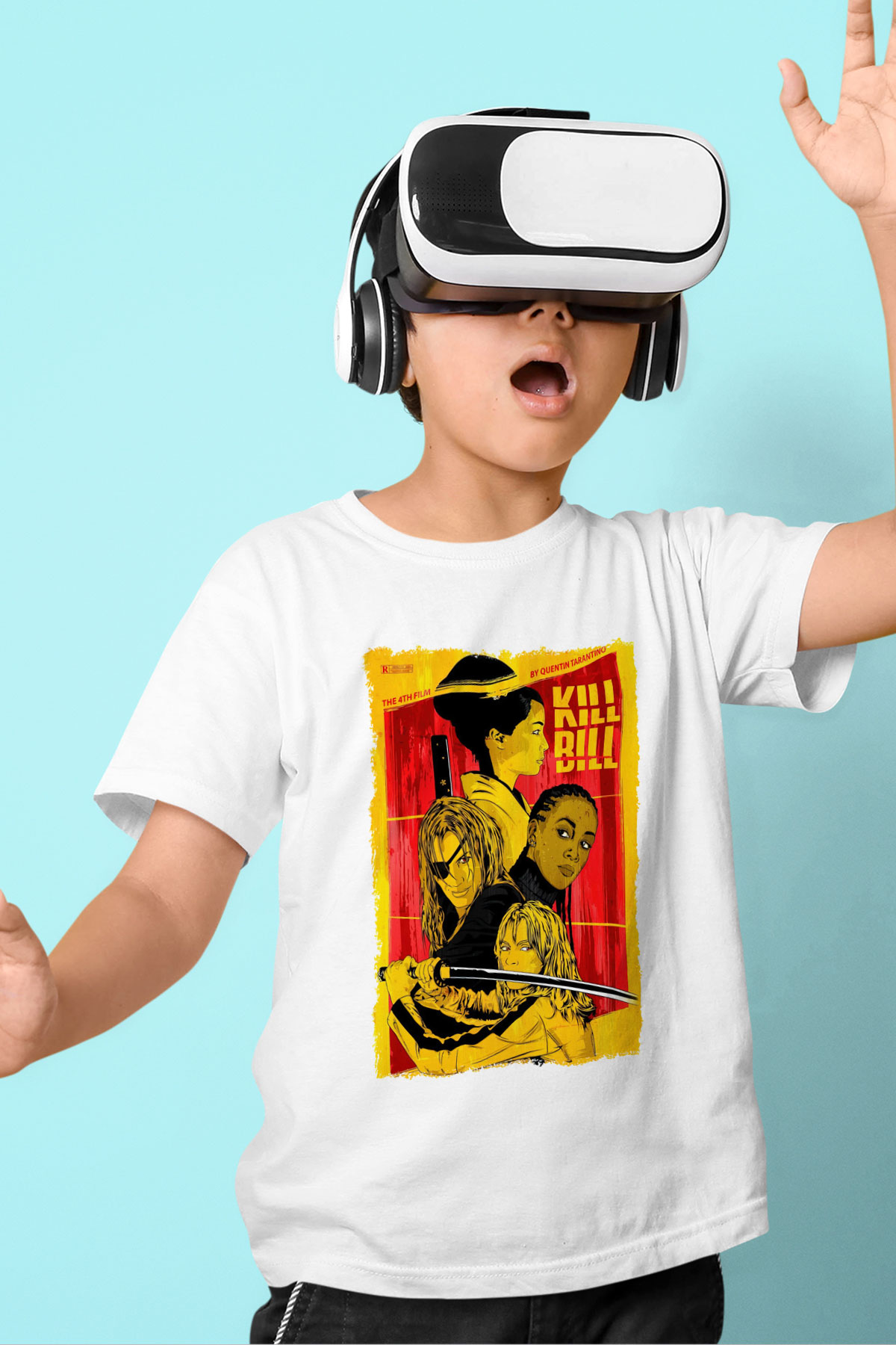 Kill Bill Beyaz Unisex Çocuk Tişört