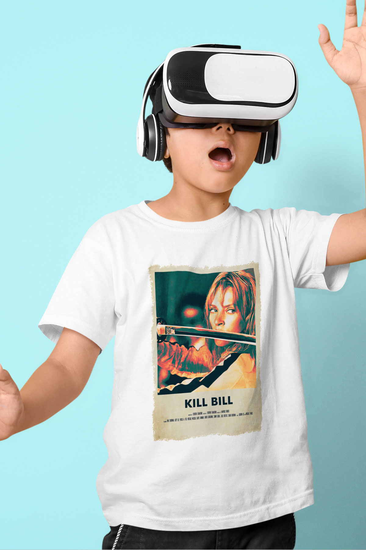 Kill Bill Beyaz Unisex Çocuk Tişört