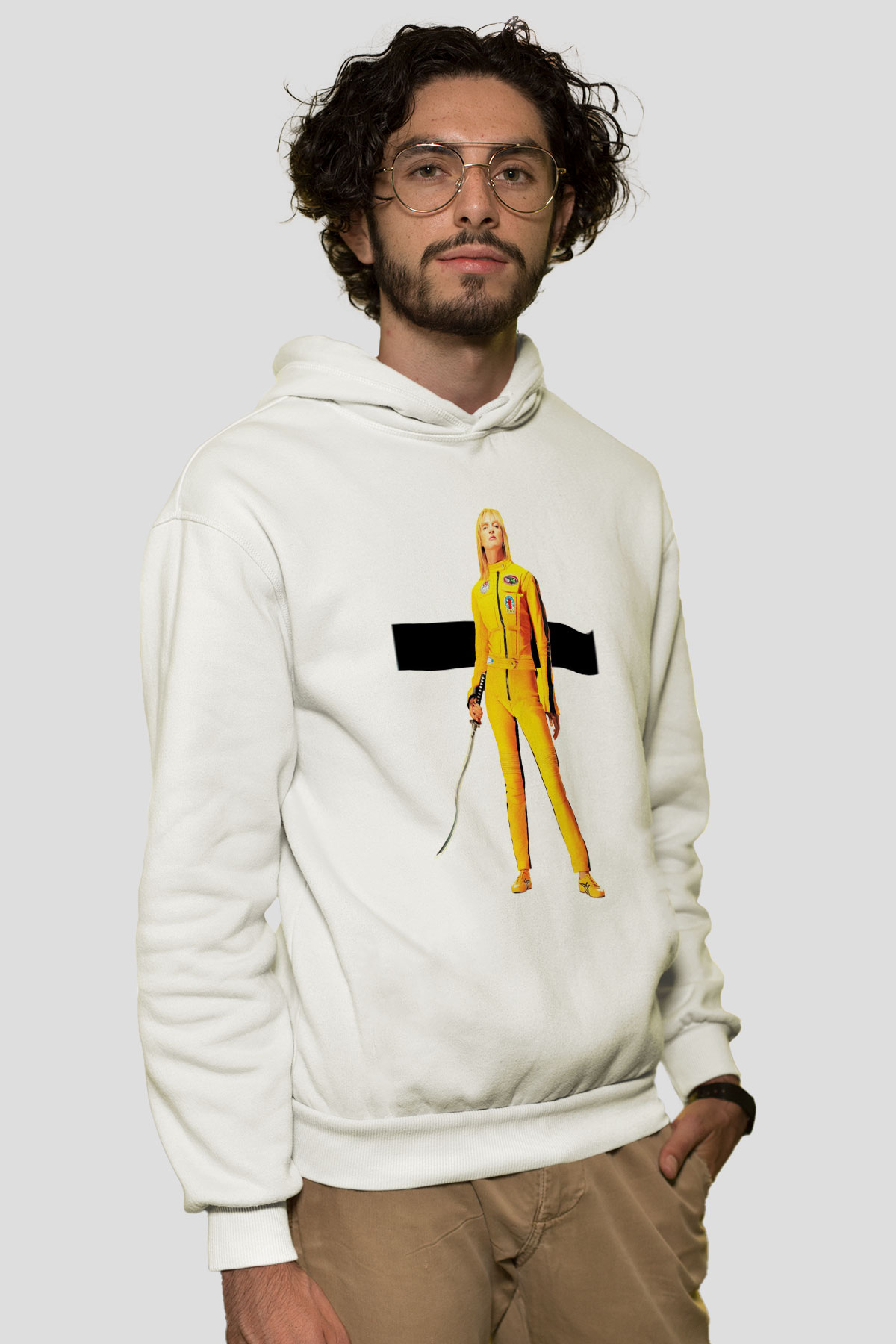 Kill Bill Beyaz Unisex Hoodie