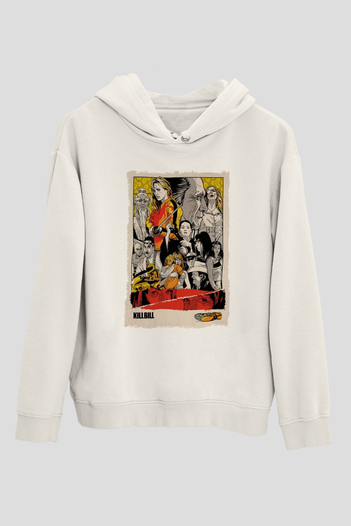 Kill Bill Beyaz Unisex Hoodie