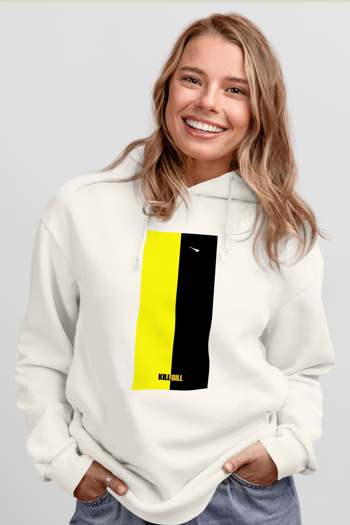 Kill Bill Beyaz Unisex Hoodie