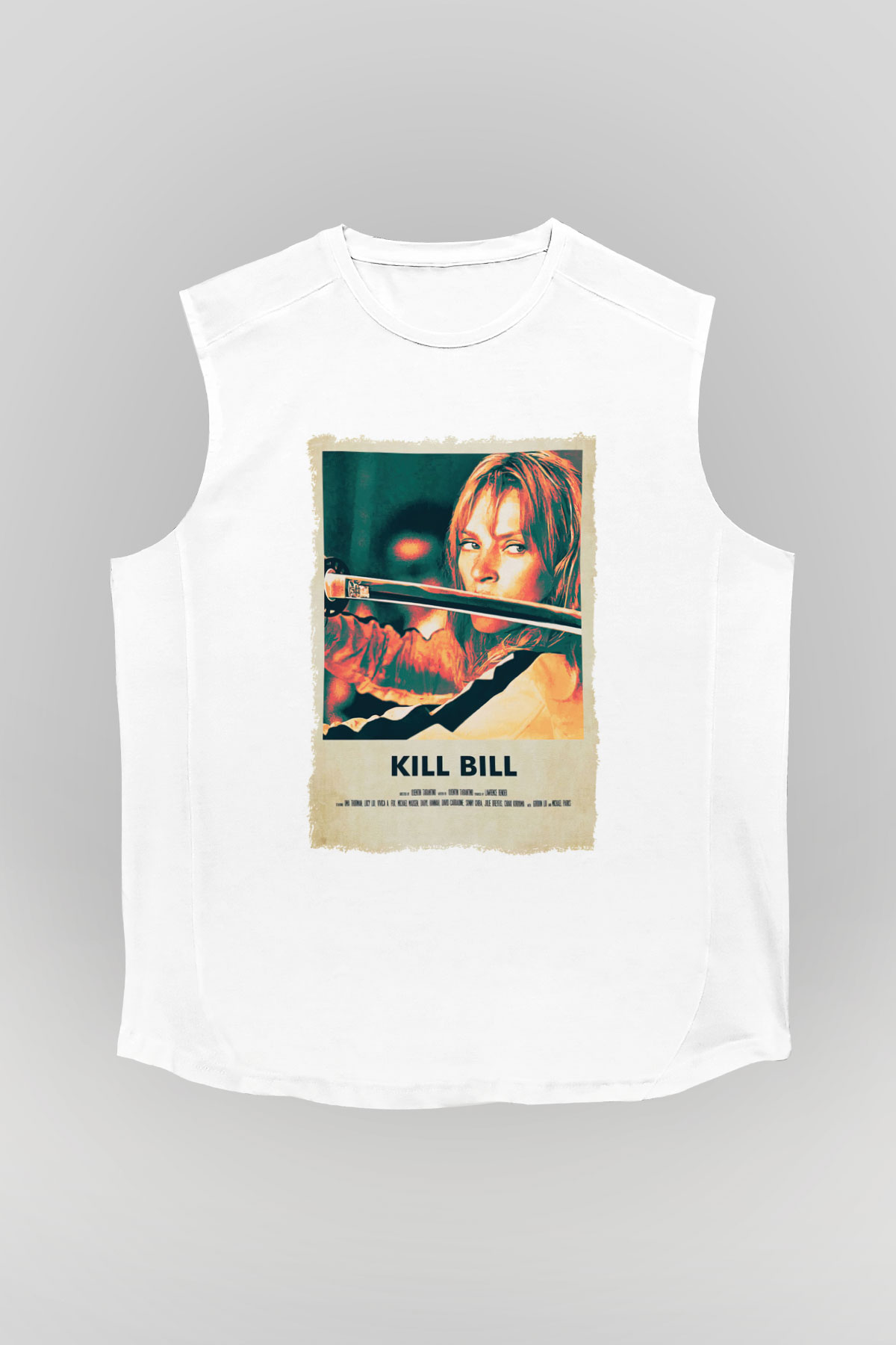 Kill Bill Beyaz Unisex Kolsuz Tişört