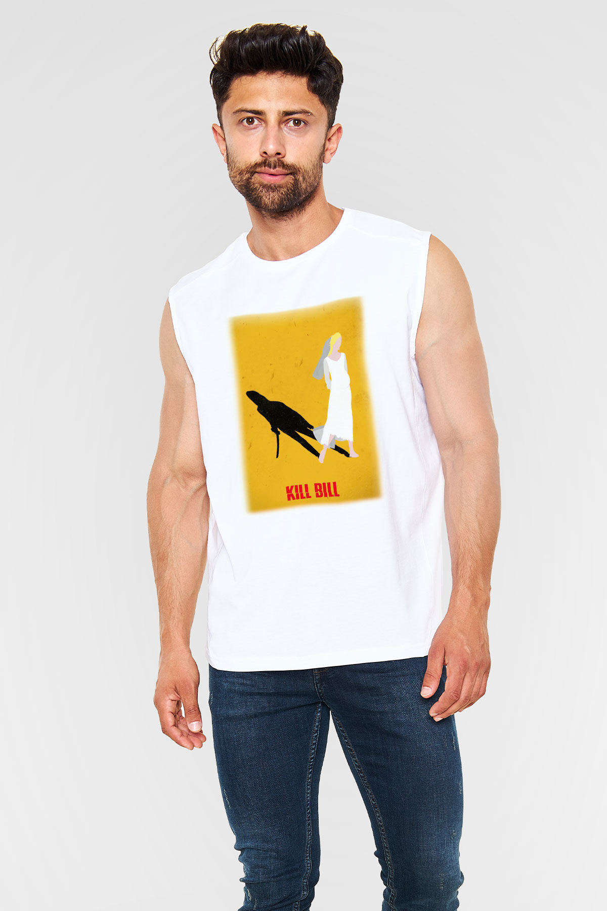 Kill Bill Beyaz Unisex Kolsuz Tişört