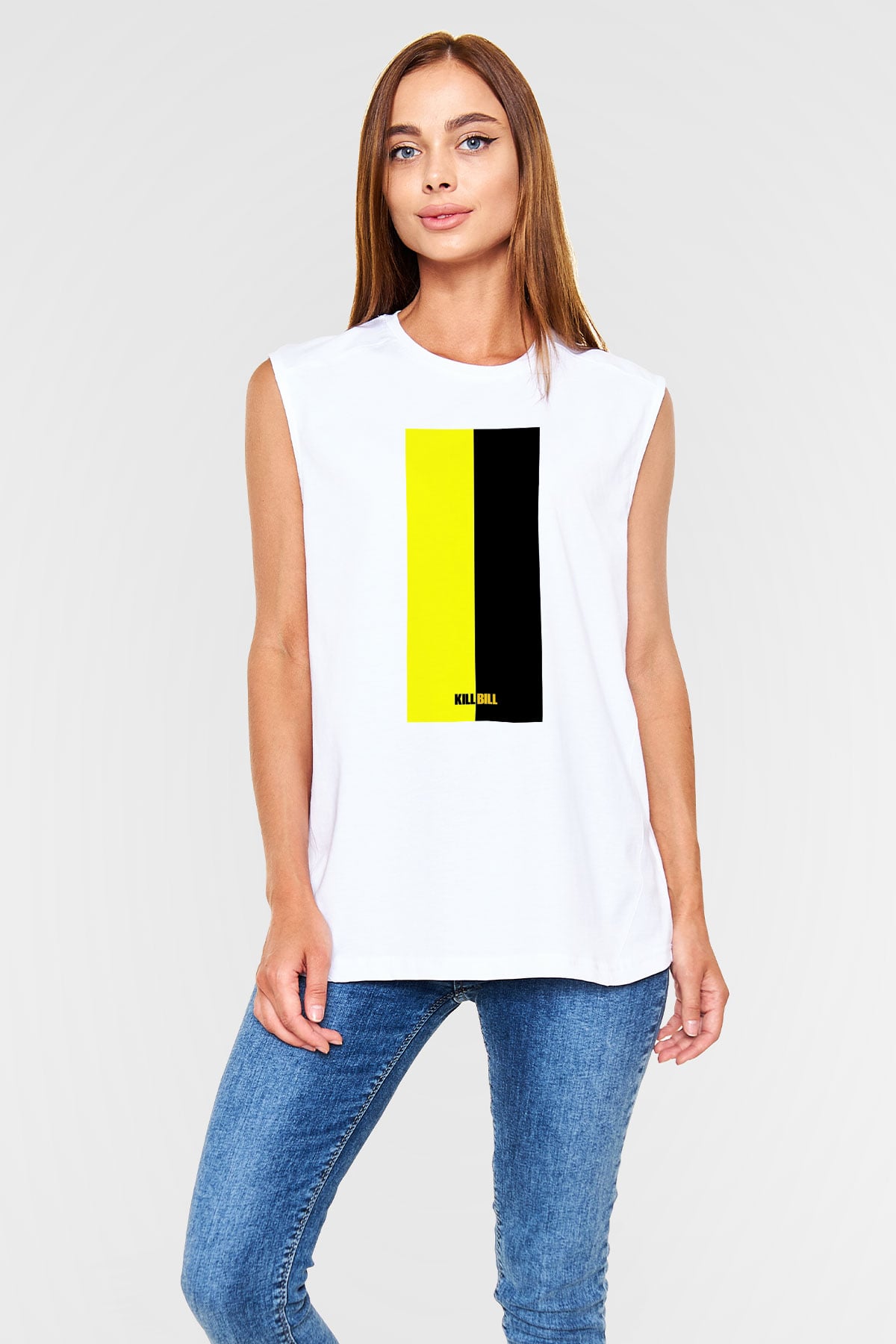 Kill Bill Beyaz Unisex Kolsuz Tişört
