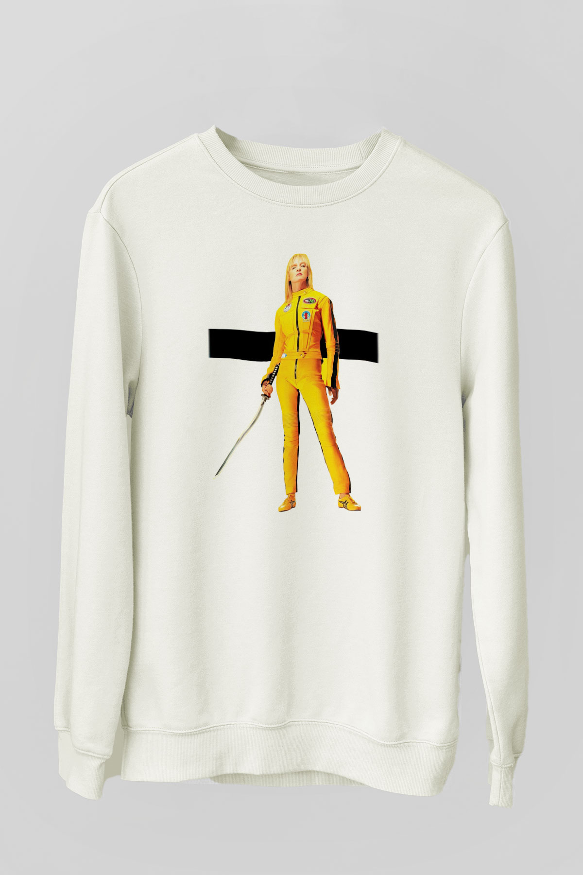 Kill Bill Beyaz Unisex Sweatshirt