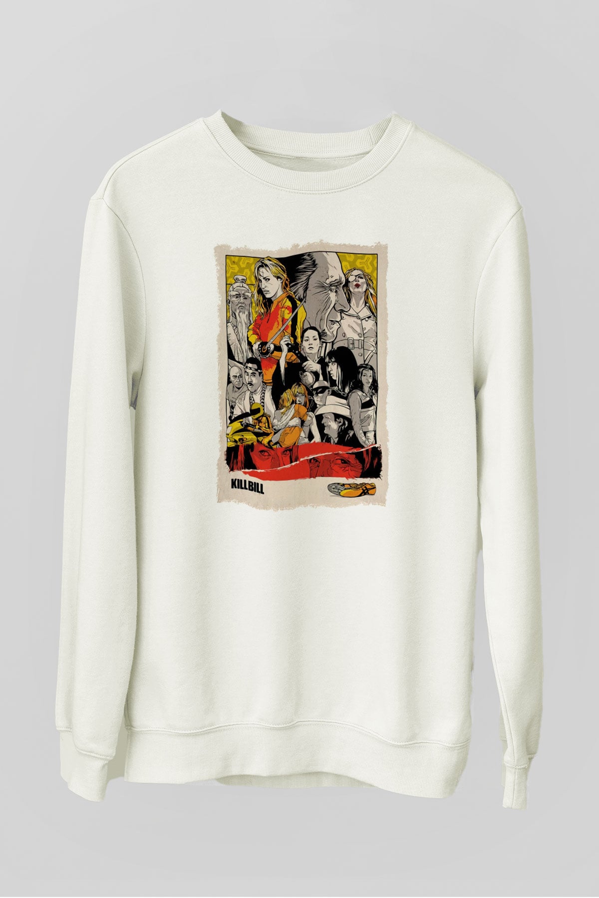 Kill Bill Beyaz Unisex Sweatshirt