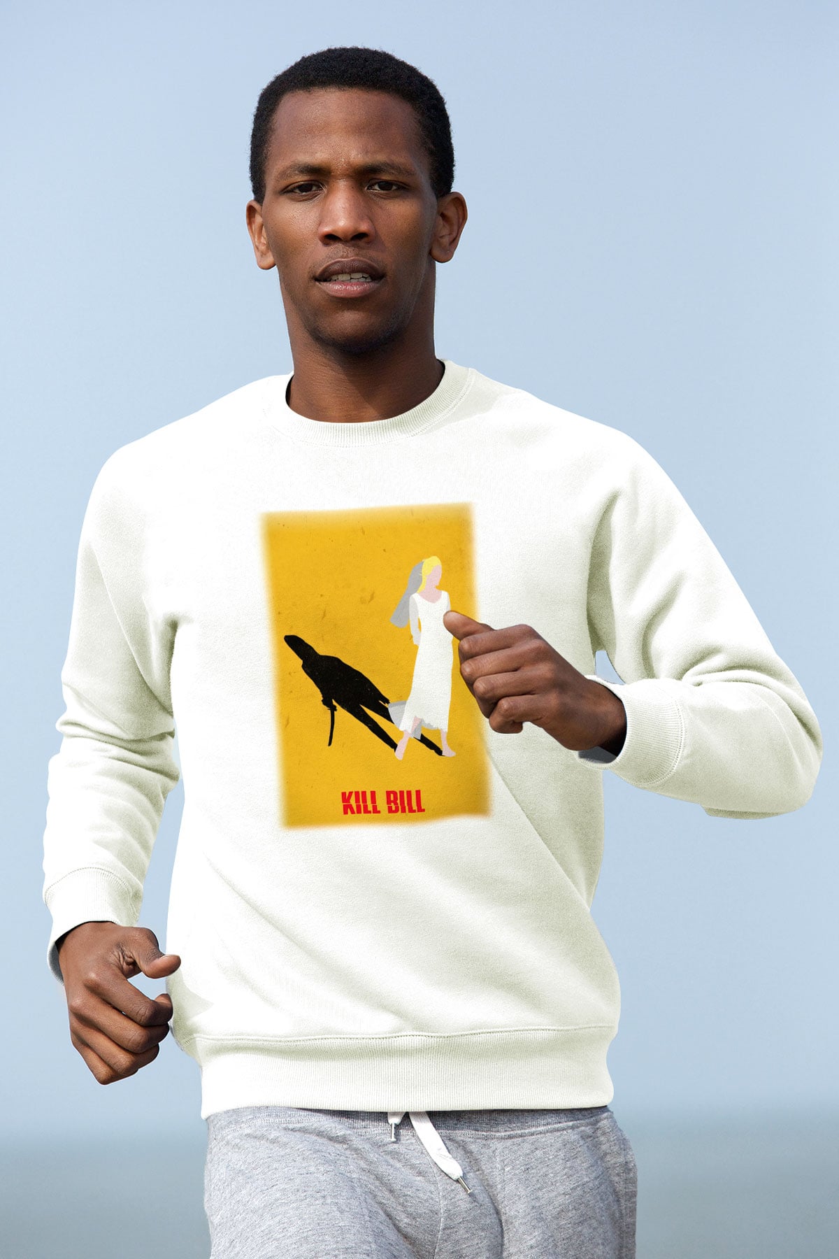 Kill Bill Beyaz Unisex Sweatshirt