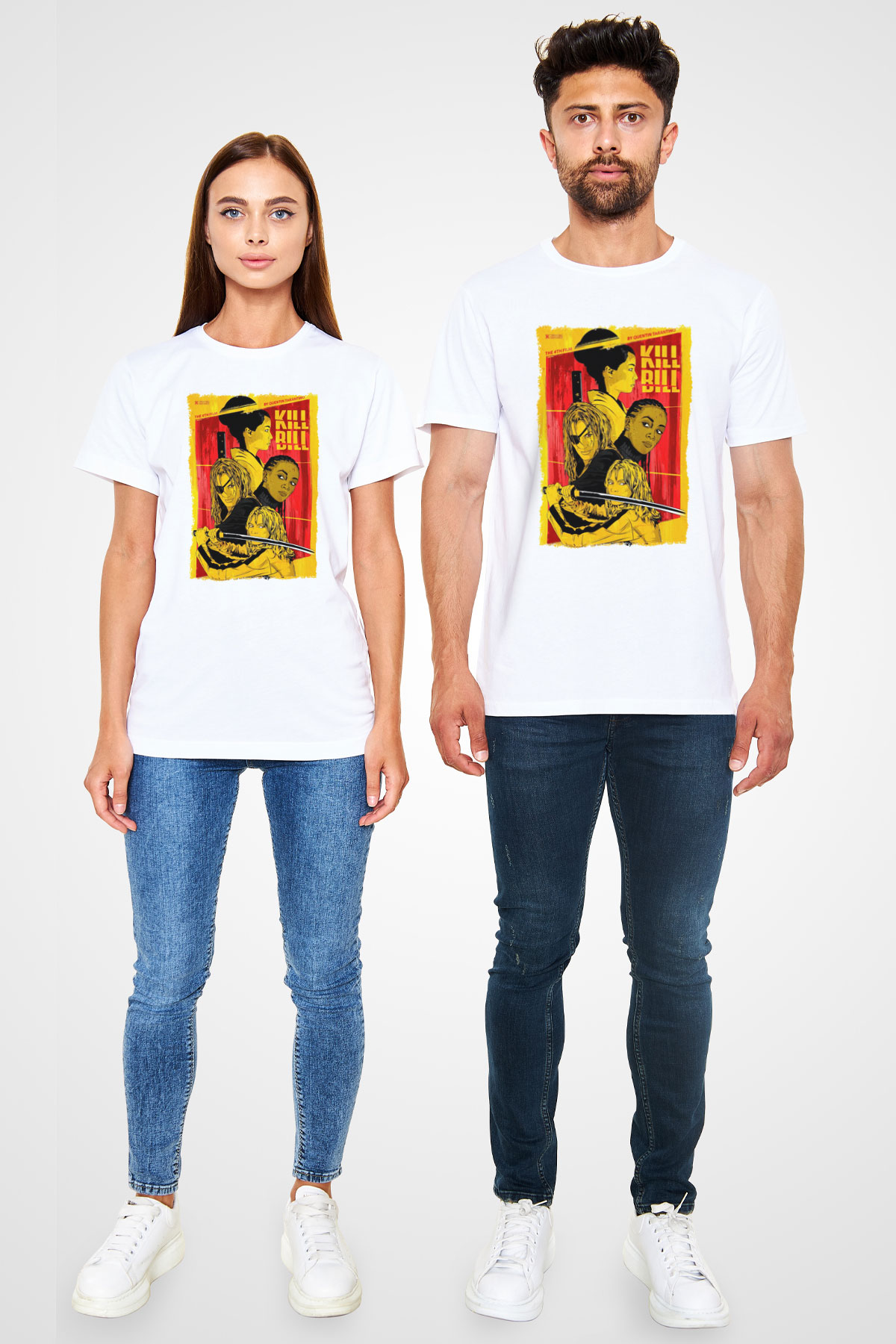 Kill Bill Beyaz Unisex Tişört T-Shirt