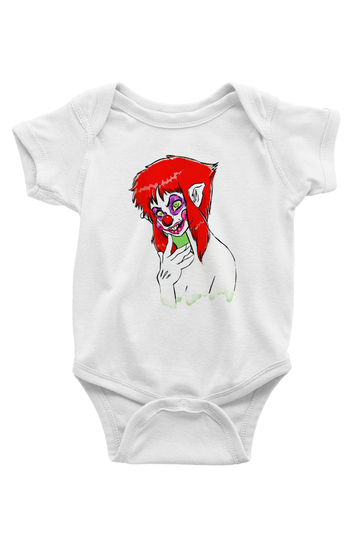 Killer Klowns from Outer Space Beyaz Bebek Body - Zıbın