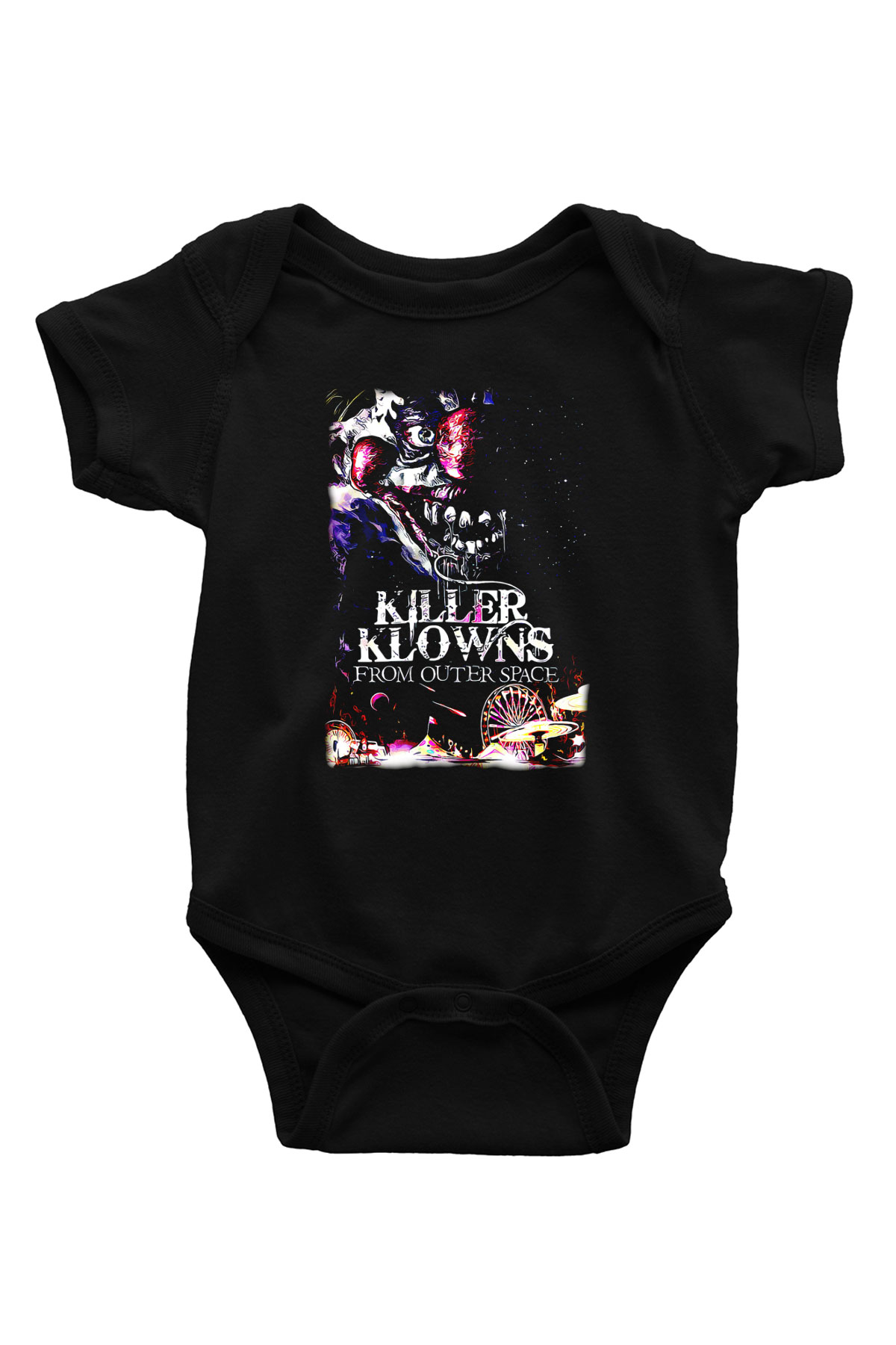 Killer Klowns from Outer Space Siyah Bebek Body - Zıbın