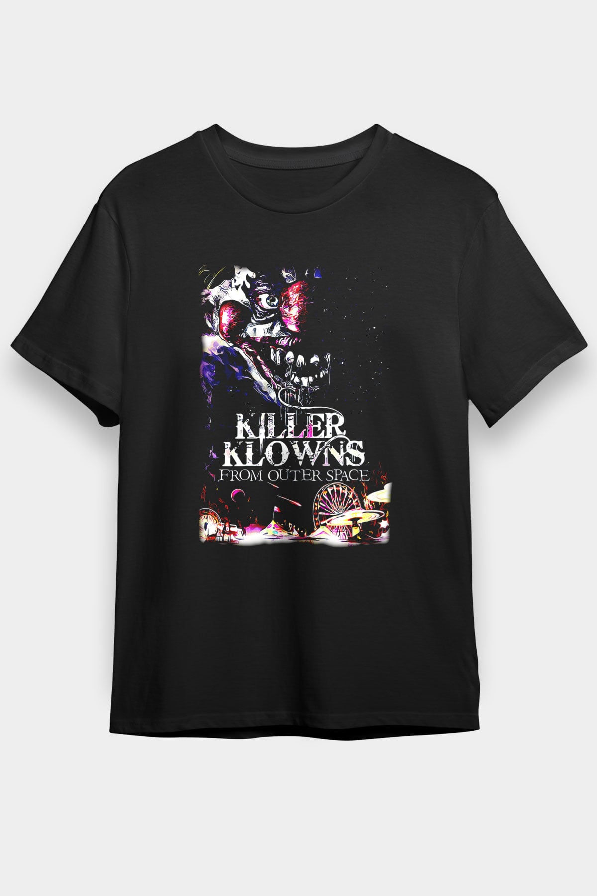 Killer Klowns from Outer Space Siyah Unisex Tişört